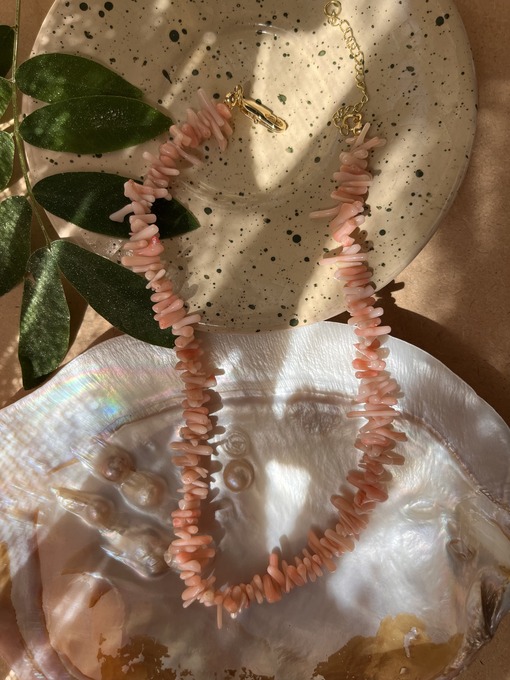 Pink Coral chocker